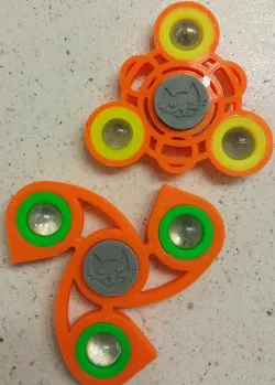 Cat end cap decoration for a fidge spinner (size for 608 ball bearing)