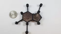 Chocolate Molecule Fillable Pendant
