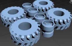 Compatible wheels 26mm for Not-Lego bricks