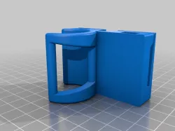 Double Molle 30mm flashlight holder with magnets