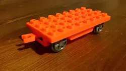 Duplo compatible fully printable train wagon