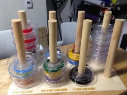 Filament Spool Storage Rack
