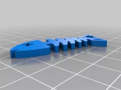 Fish skeleton keychain 