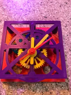 Five-Axle Stepper Motor Clock