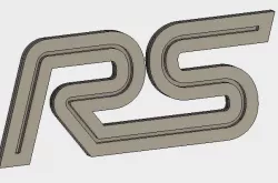 Ford Focus RS Logo and Keyring 2017