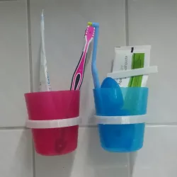 IKEA KALAS wall mount for bathroom (tooth brush cup holder)