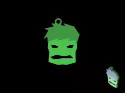 Keychain Hulk Minimal