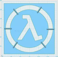 Lambda Logo Spray Mask