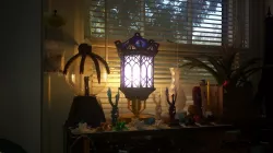 LED bulb adapter for gothic lamp
