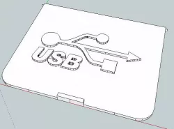 Logo y Puerta para USB / Logo and Door for USB