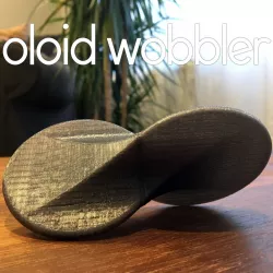 Oloid Wobbler (rolling fidget desk toy)