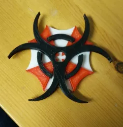 resident evil umbrella corporation logo assembly 