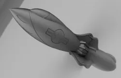 Retro Rocket Lamp