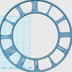 Roman Clock Face