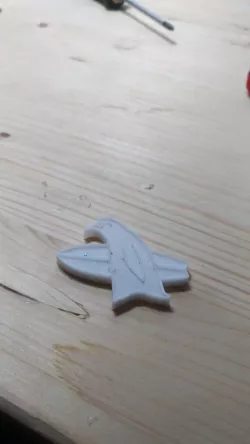 Surfer penguin keychain