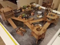 Tabletop Industrial Terrain CNC/Laser Cut