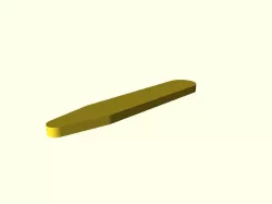 Two-Line OpenSCAD Collar Stay