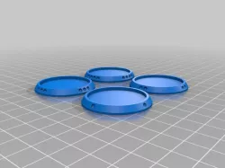 38mm (1.5in) Recessed Basing for Miniature Figures