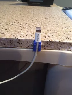 Apple Lightning cable holder
