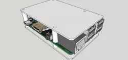 Boitier minimaliste raspberry pi 3 / Minimalistic Raspberry pi case