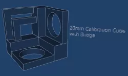 Calibration Cube V2 with Bridge - 20mm