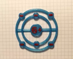 Carbon atom model