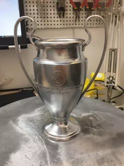 Champion's league cup - text ans symbol