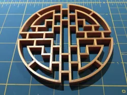 Chinese Round Window Lattice