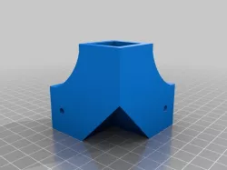 Contoured Corner piece for 20mm v-slot vertical and 22.3mm aluminum tubing horizontal
