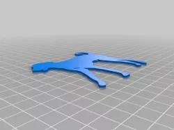 Dog silhouette STL
