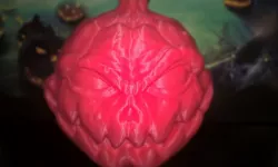 Halloween Pumpkin scarecrow head (no support)