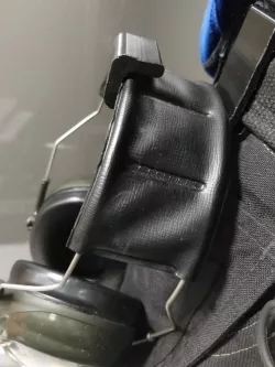 Handy belt hook for hearing protection earphones 