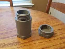 Hex waterproof container w/o-ring groove