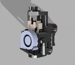 Hypercube EVO compatible volcano/nimble/bltouch effector