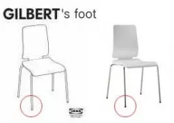 IKEA Gilbert Chair's foot (glider)