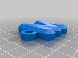 M keychain