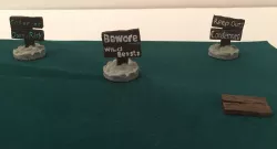 Miniature Halloween/RPG Signs