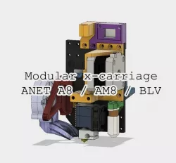 Modular X-carriage for ANET A8 / AM8 / BLV