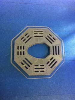 Octagonal Bokken Tsuba Pakwa