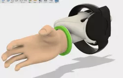 -Oculus Touch ready- The shake hand holder for NOVINT Falcon