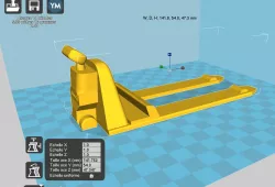 phone holder style pallet truck / transpalette 