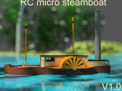 RC micro steamboat paddleboat V1 radio control boat 