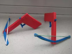 Rubberband Crossbow - Easy Assembly and Compact