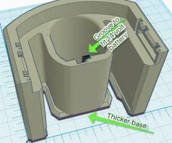 Ryobi battery mount