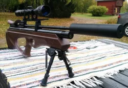 Silencer \ suppressor \ moderator (lead dust collector) for airgun.