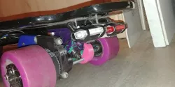 skateboard truck riser with tail light mount