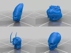 Starfinder heads for miniature conversions