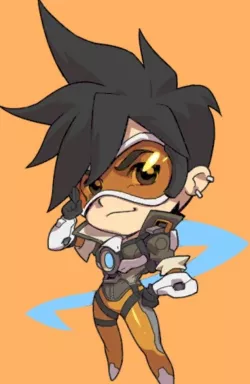 Tracer cute game tag (Overwatch)