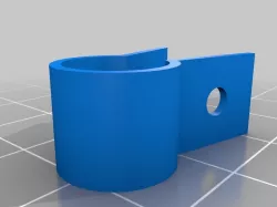 Wire fastener p type clamp with 3.25mm hole