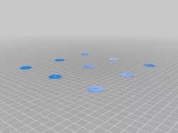 Yet another level test, with small circles and OpenSCAD source